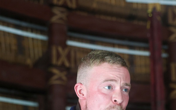 The Pacific Partnership 2025 Multinational Band Performs for National University of Samoa Students