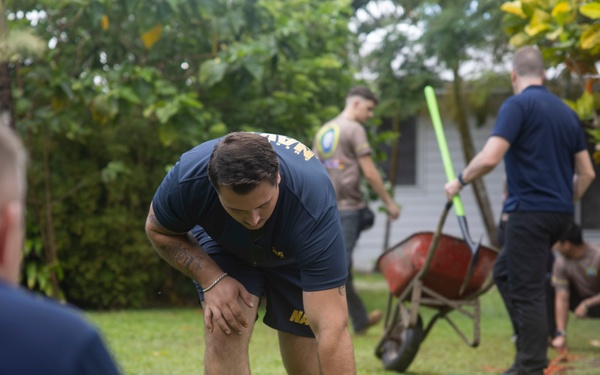 Pacific Partnership 2025 Multinational Service Members Renovate The Salvation Army Regional Headquarters in Apia, Samoa