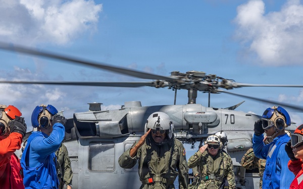 Adm. Alvin Holsey, Commander, U.S. Southern Command, Tours USS Iwo Jima