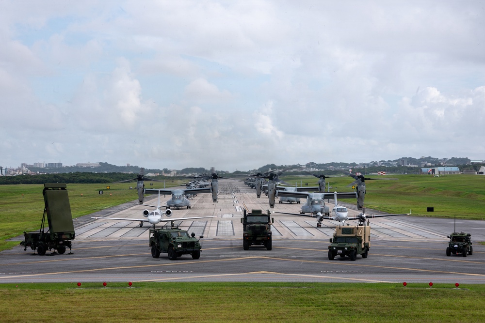 1st MAW demonstrates combat power during “elephant walk” on MCAS Futenma