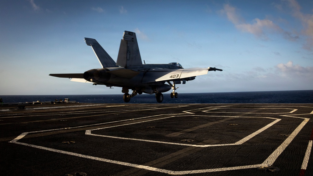VFA-87 Aerial Change of Command Aboard USS Gerald R. Ford (CVN 78)