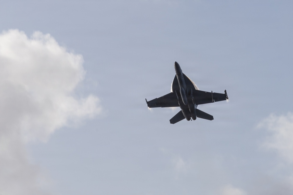 VFA-87 Aerial Change of Command Aboard USS Gerald R. Ford (CVN 78)