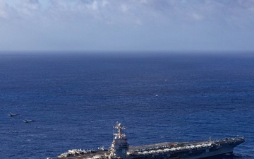 VFA-87 Aerial Change of Command Aboard USS Gerald R. Ford (CVN 78)
