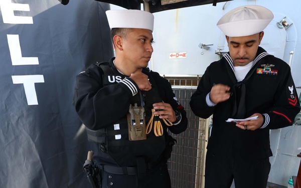 USS Roosevelt (DDG 80) Sailors Watchstanding Duties