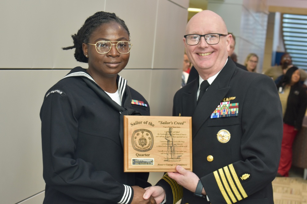 NMRTC Annapolis Announces Sailor of the Quarter During Award Ceremony