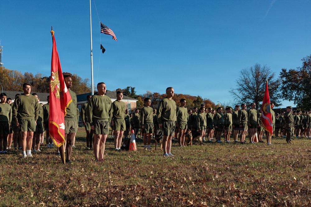 MCB Quantico conducts Moto Run for the 250th Marine Corps Birthday
