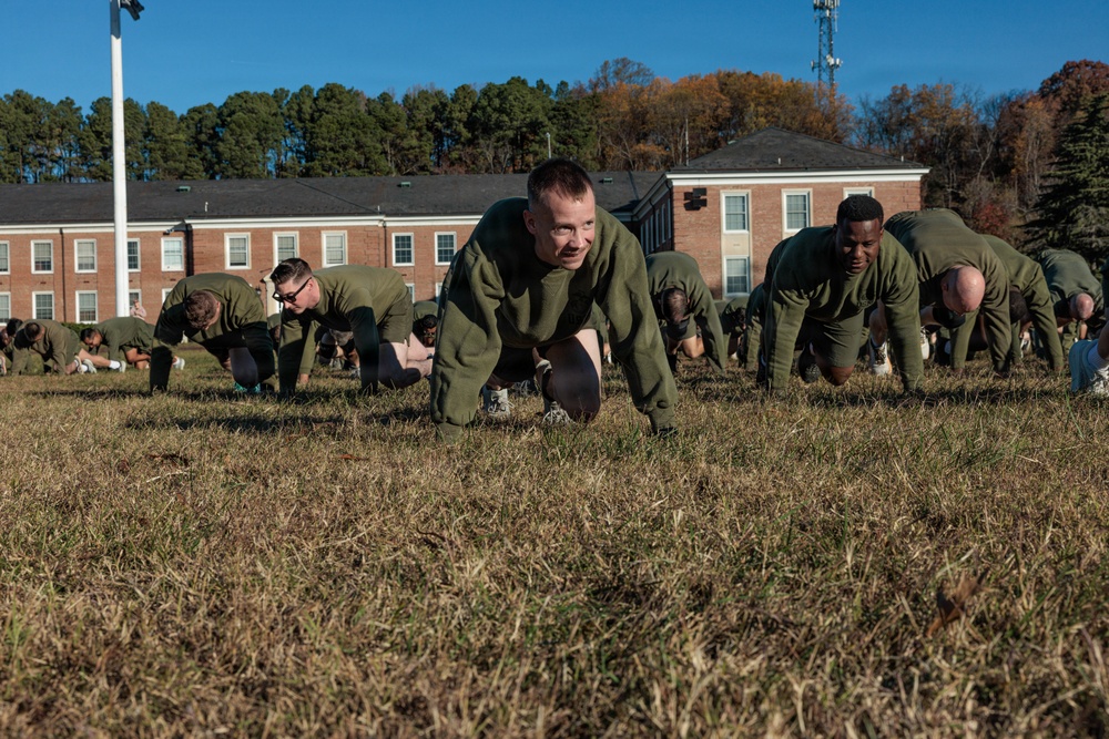 MCB Quantico conducts Moto Run for the 250th Marine Corps Birthday