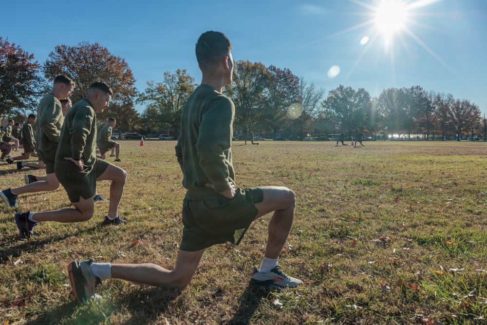 MCB Quantico conducts Moto Run for the 250th Marine Corps Birthday