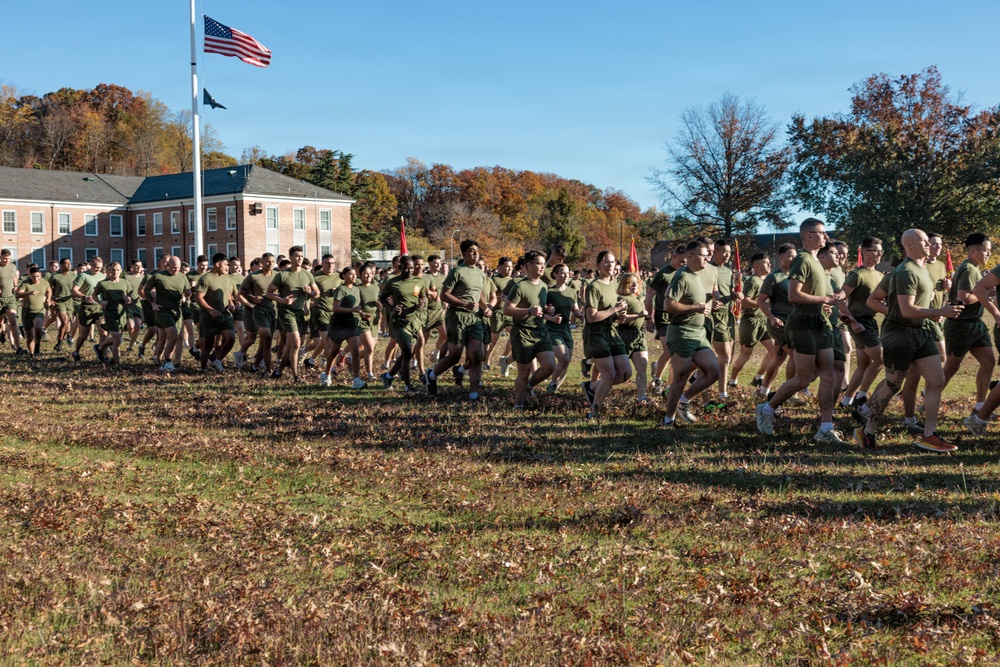 MCB Quantico conducts Moto Run for the 250th Marine Corps Birthday