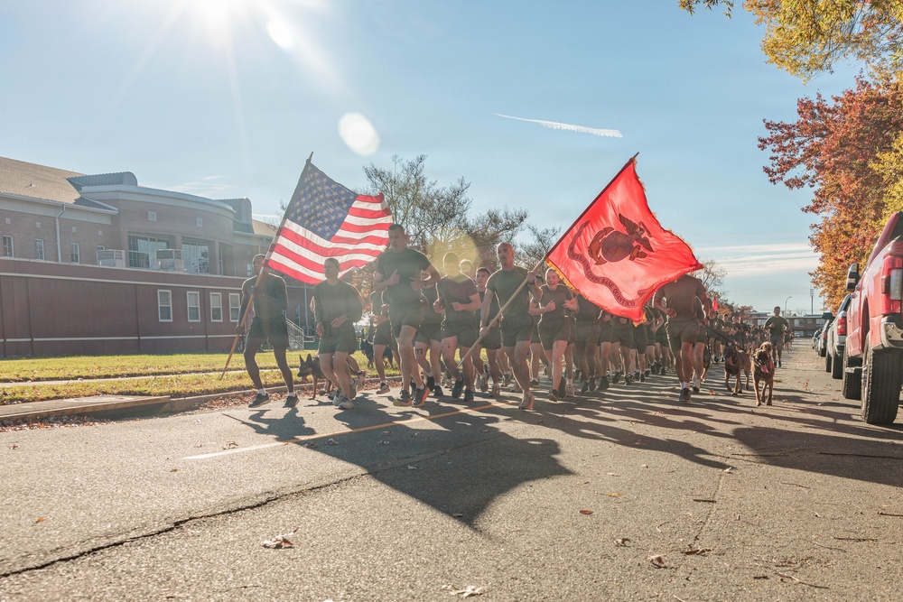 MCB Quantico conducts Moto Run for the 250th Marine Corps Birthday