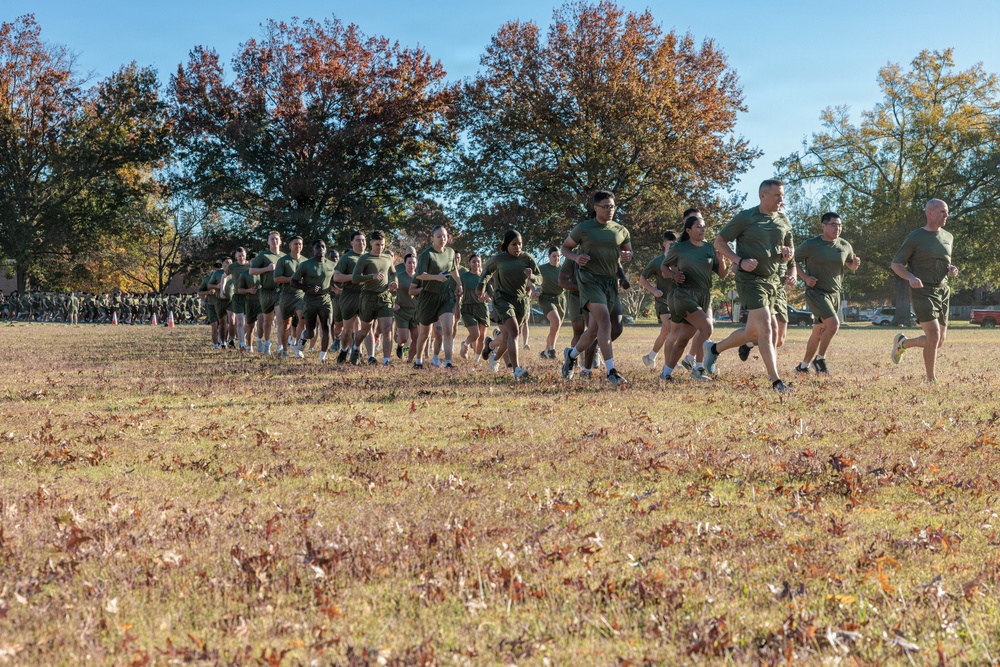 MCB Quantico conducts Moto Run for the 250th Marine Corps Birthday