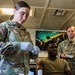 Combat medic specialist administers flu vaccinations