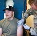 Combat medic specialist administers flu vaccinations
