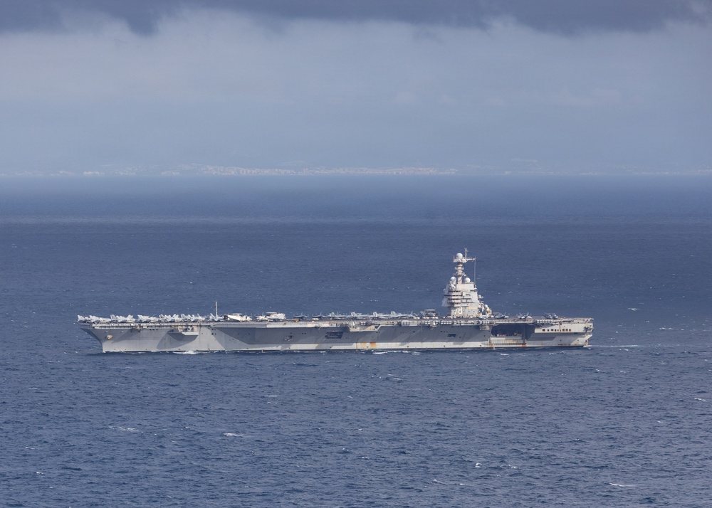 USS Gerald R. Ford (CVN 78) Transits the Strait of Gibraltar