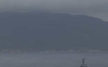 USS Gerald R. Ford (CVN 78) Transits the Strait of Gibraltar