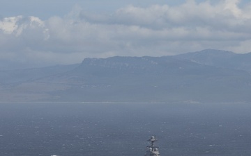 USS Gerald R. Ford (CVN 78) Transits the Strait of Gibraltar
