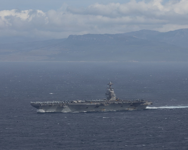USS Gerald R. Ford (CVN 78) Transits the Strait of Gibraltar
