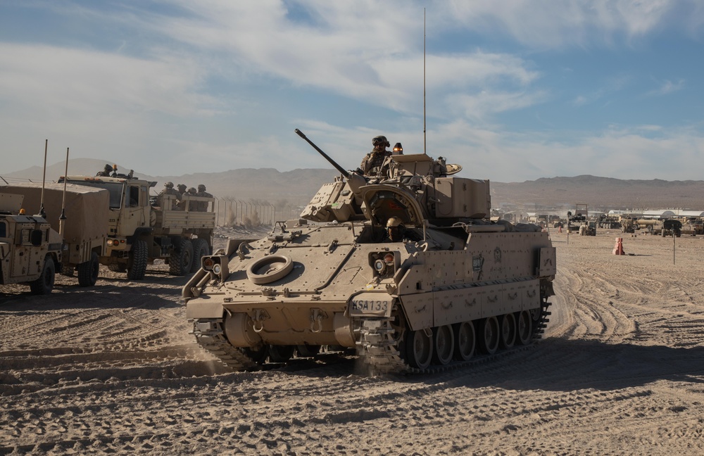 Royal Saudi Land Forces Move into 'The Box'