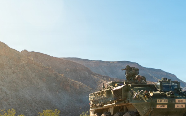 JTF-SB Soldiers Operate Stryker