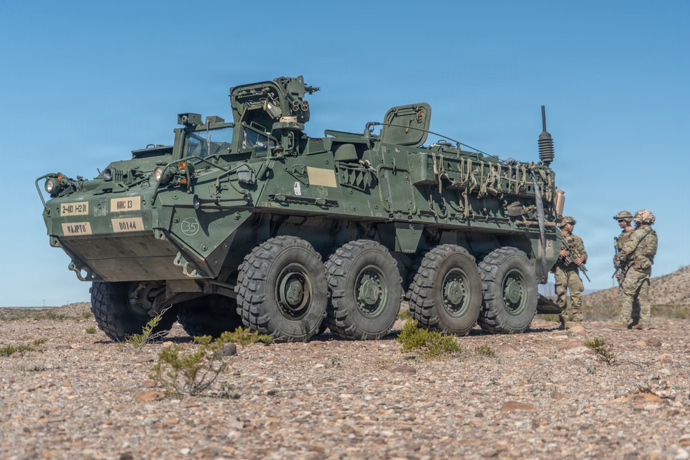 JTF-SB Soldiers Operate Stryker