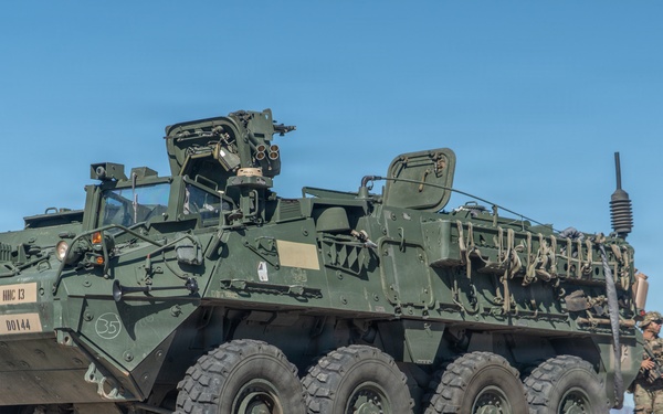 JTF-SB Soldiers Operate Stryker
