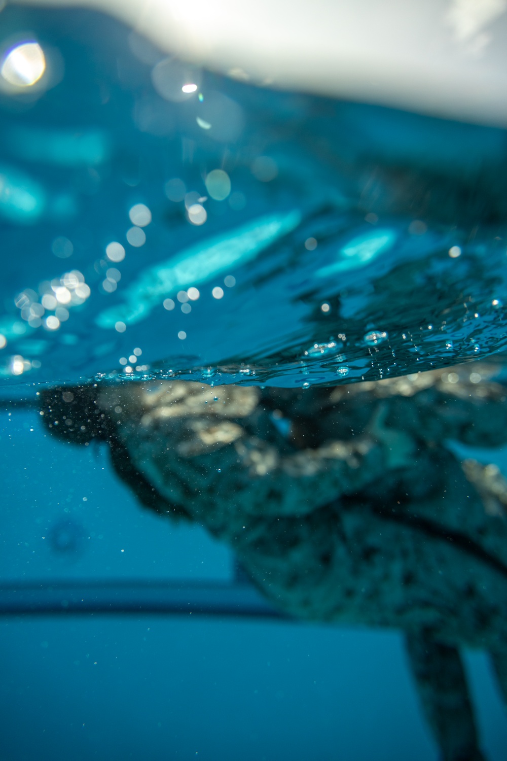11th MEU Marines Conduct Water Survival Advanced Course
