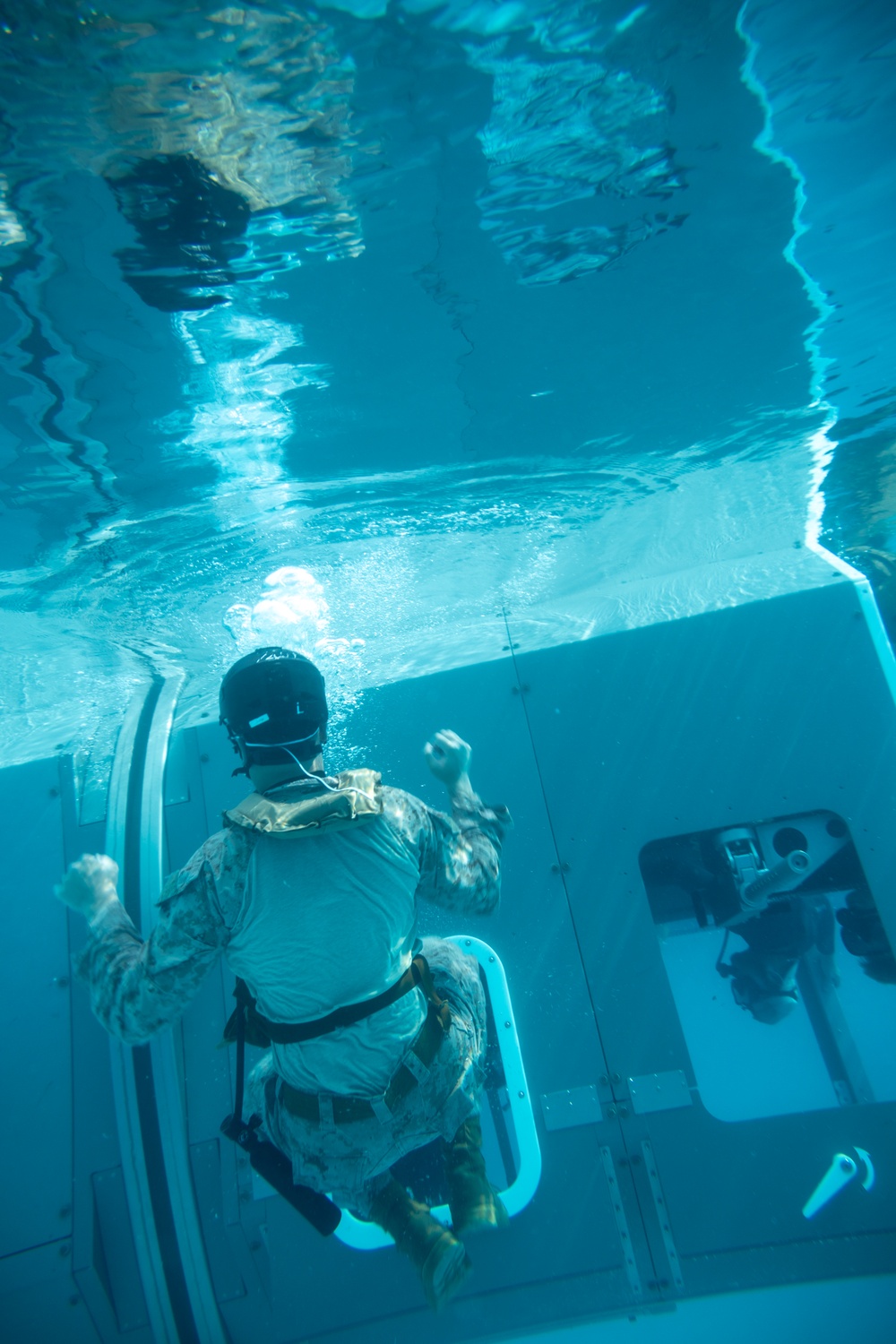 11th MEU Marines Conduct Underwater Egress Training