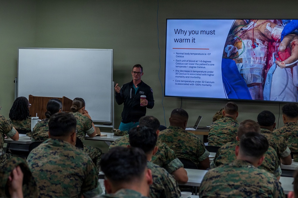 11th MEU Sailors and Marines Conduct Blood Transfusion Training