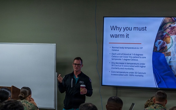 11th MEU Sailors and Marines Conduct Blood Transfusion Training