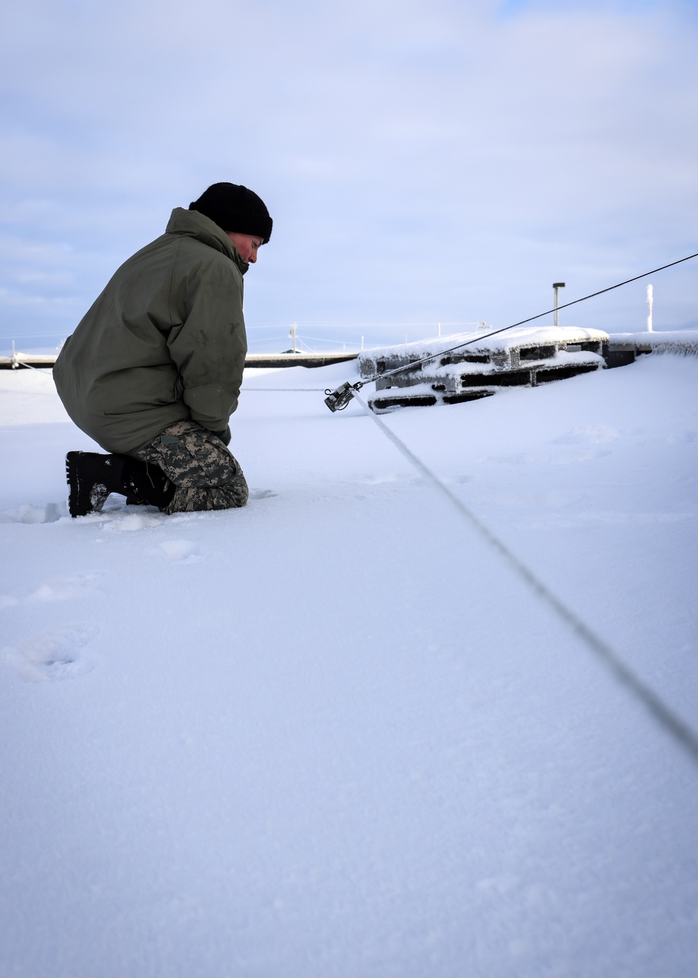 AKOM members install communication equipment during Operation Halong Response