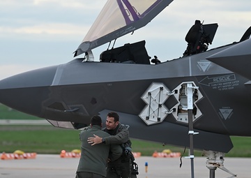 Vermont Air National Guard rests at 115th Fighter Wing during a cross-continental flight
