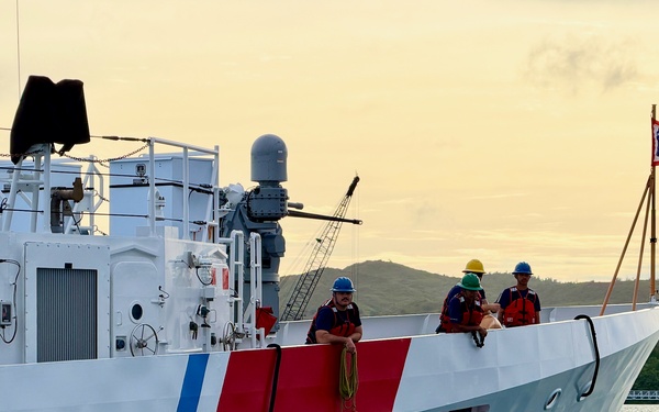 USCGC Frederick Hatch (WPC 1143) returns to Guam following drydock