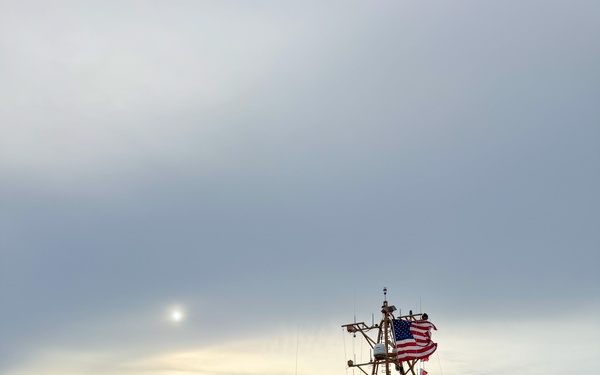 USCGC Frederick Hatch (WPC 1143) returns to Guam following drydock