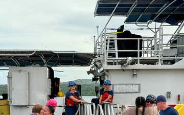 USCGC Frederick Hatch (WPC 1143) returns to Guam following drydock