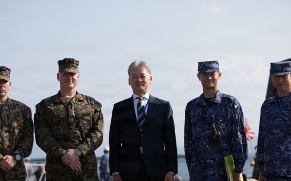 Submarine resupply: JMSDF JS Unryu visits MCAS Iwakuni
