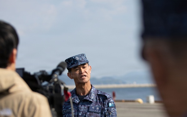 Submarine resupply: JMSDF JS Unryu visits MCAS Iwakuni