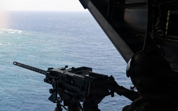 VMM-262 fires GAU-21 during live-fire exercise