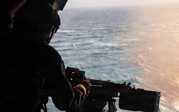 VMM-262 fires GAU-21 during live-fire exercise