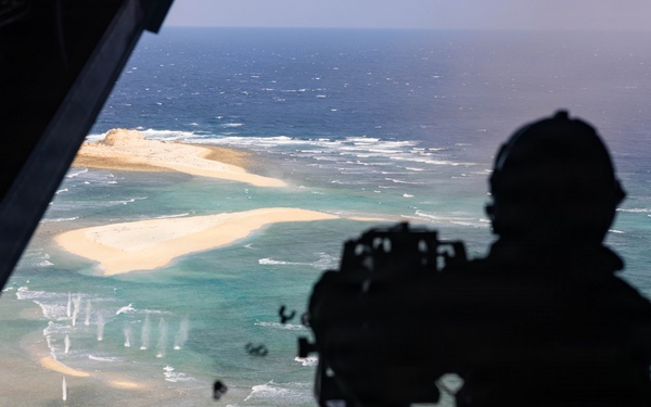 VMM-262 fires GAU-21 during live-fire exercise