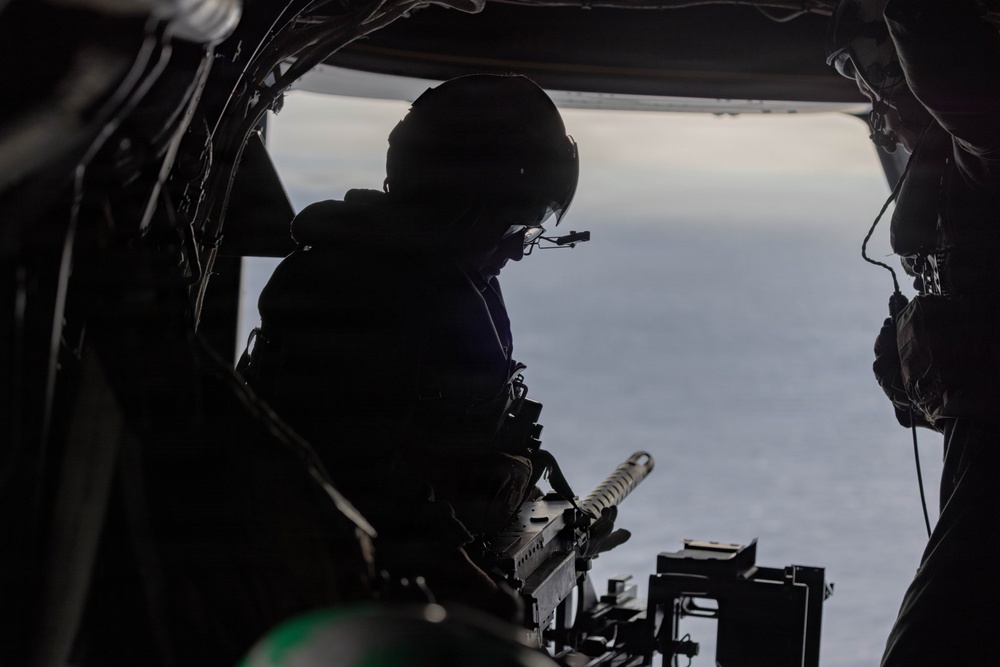 VMM-262 fires GAU-21 during live-fire exercise