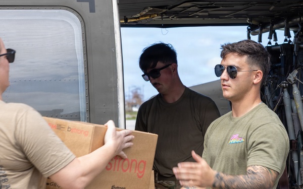 22nd MEU(SOC) | Joint Task Force – Bravo Delivers Food and Water