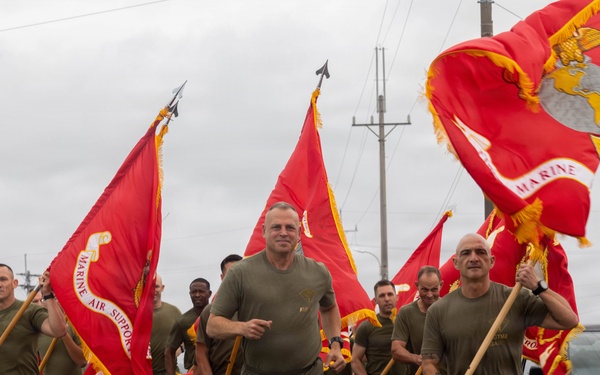1st MAW Marines run 250 miles commemorating Marine Corps’ 250th birthday