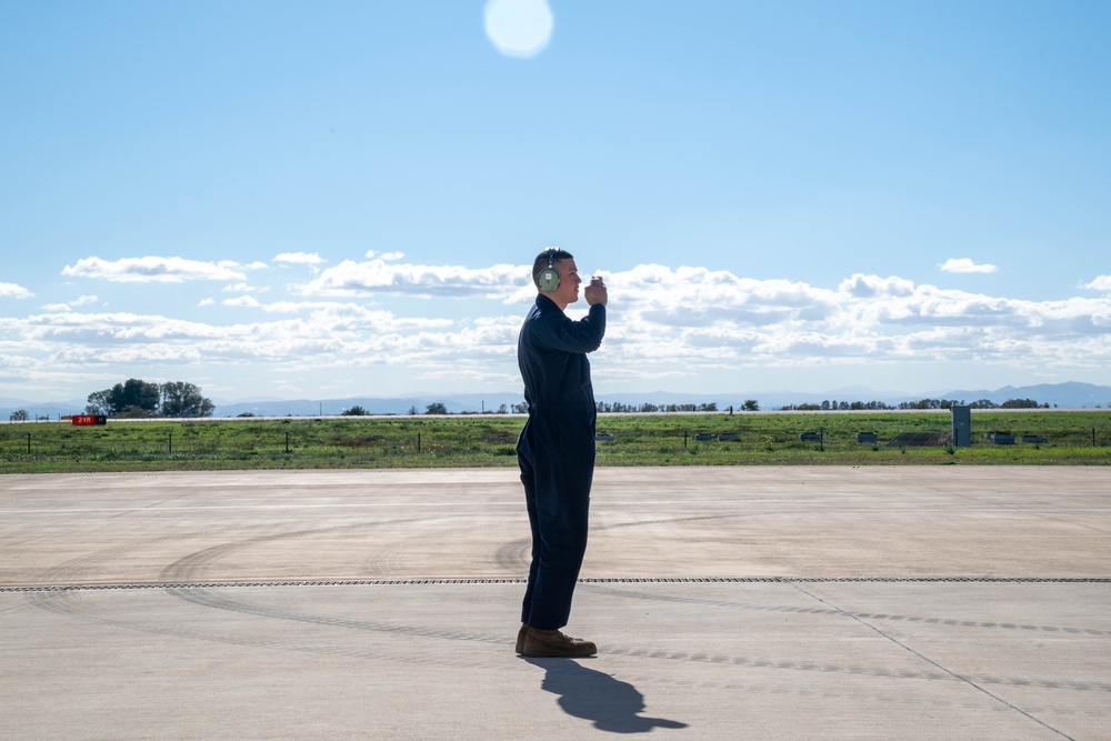 Falcon Strike 25: 495th FS takes off from Amendola Air Base