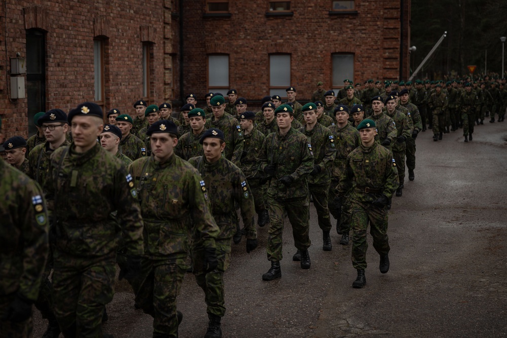 U.S. Marines and Sailors attend Finnish Swedish Heritage Day Parade