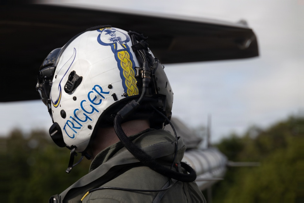 VMFA-225 conducts flight operations in Puerto Rico