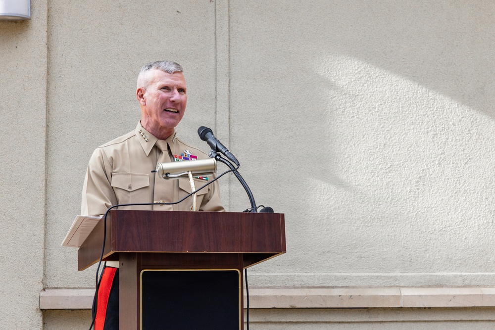 The Commandant, Gen. Eric M. Smith Attends Pentagon 250th Marine Corps Birthday Cake Cutting Ceremony