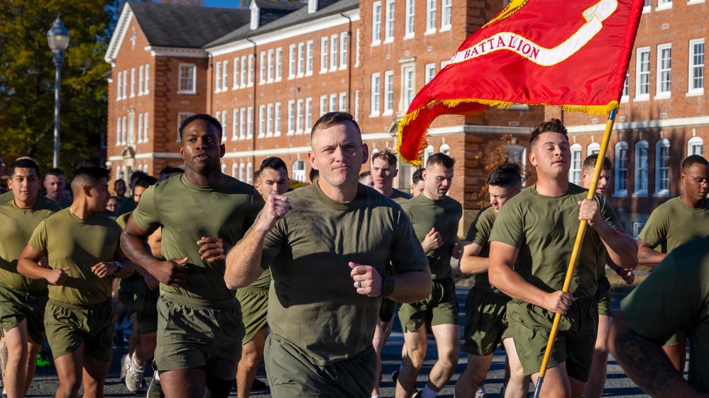 MCB Quantico conducts Moto Run for the 250th Marine Corps Birthday
