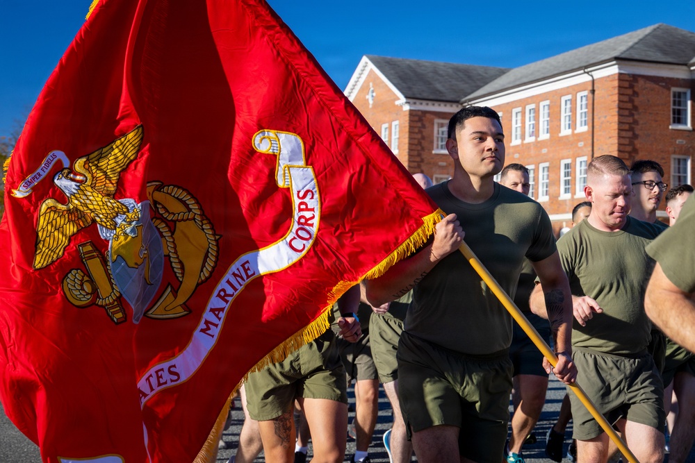MCB Quantico conducts Moto Run for the 250th Marine Corps Birthday