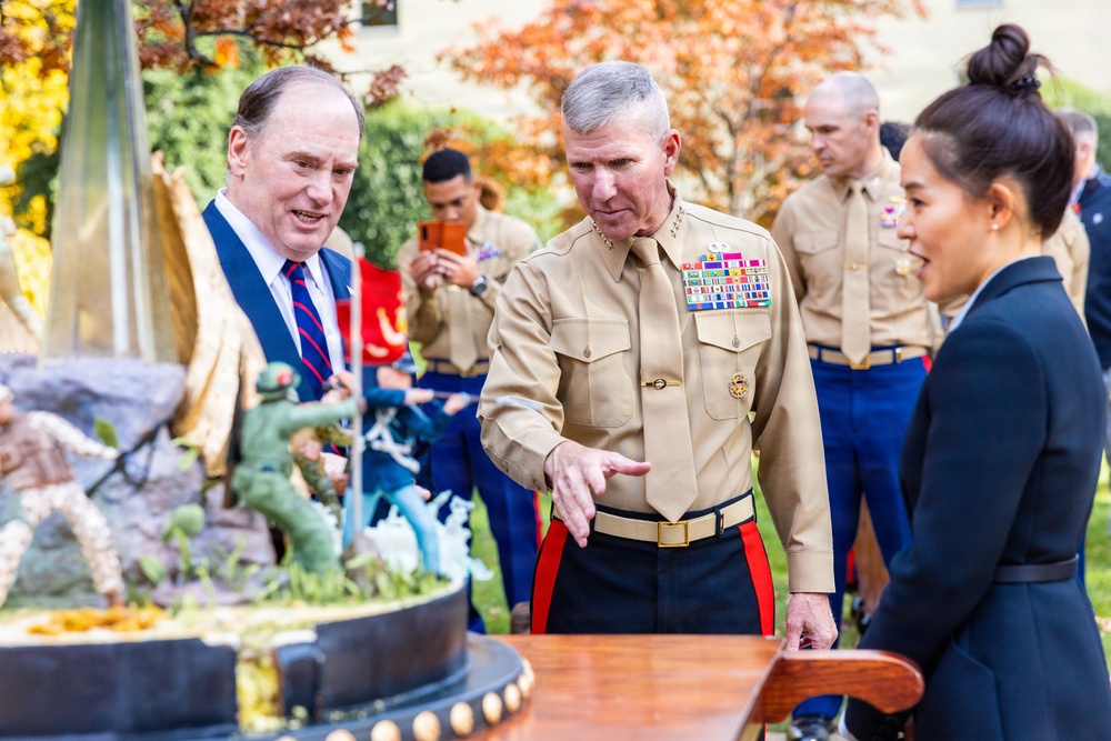 The Commandant, Gen. Eric M. Smith Attends Pentagon 250th Marine Corps Birthday Cake Cutting Ceremony