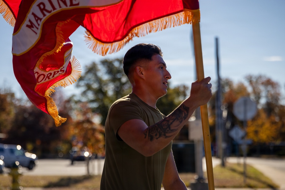 MCB Quantico conducts Moto Run for the 250th Marine Corps Birthday